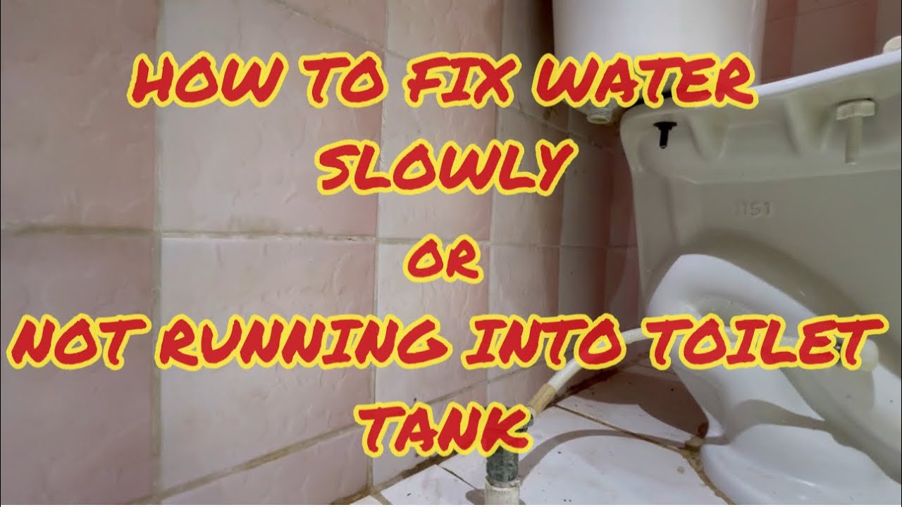 Water Slowly Running in Toilet Tank | How to Fix