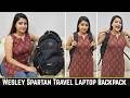 Wesley Spartan Unisex Travel Hiking Laptop Bag Anti Theft Multiple hidden Pocket Review.