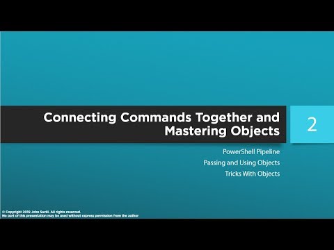 PowerShell Master Class - Connecting Commands Together