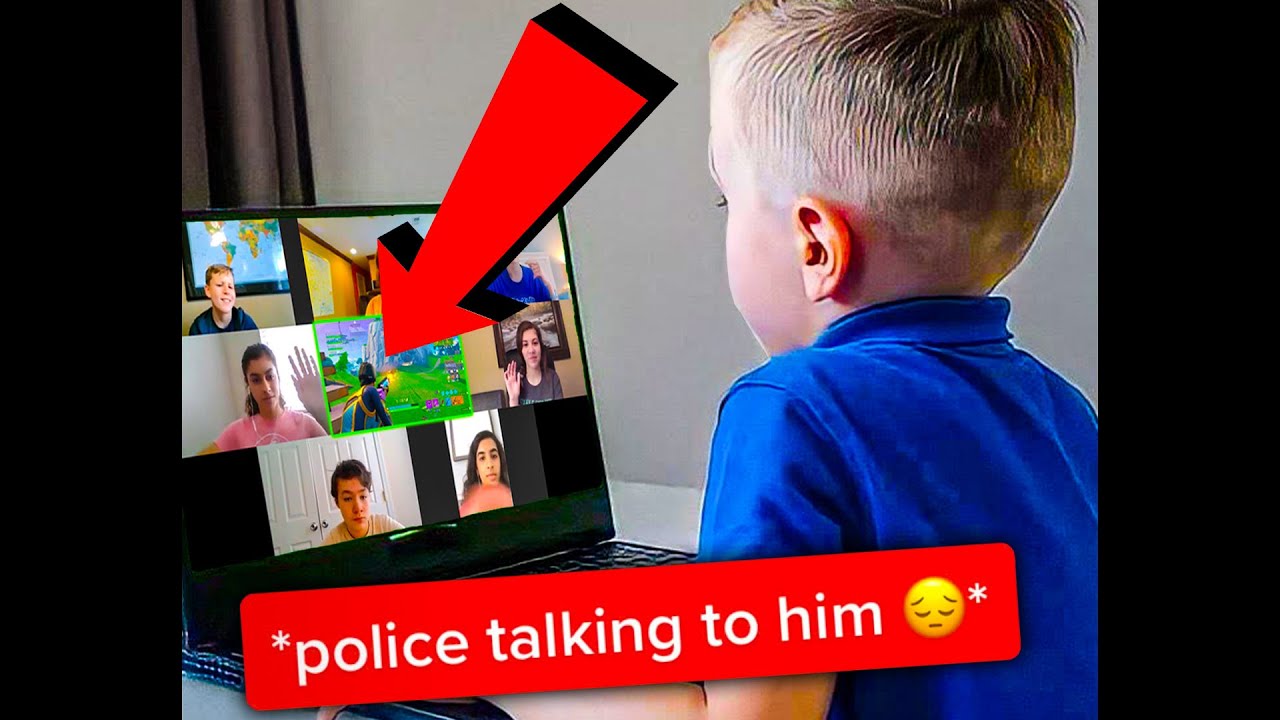 Kid ARRESTED For Playing Fortnite In Zoom Class...