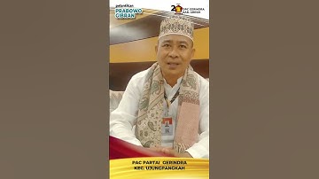 PELANTIKAN PRABOWO-GIBRAN : UCAPAN SELAMAT PAC UJUNGPANGKAH #shorts