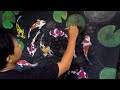 Melukis ikan koi | framelapse | painting the koi fish