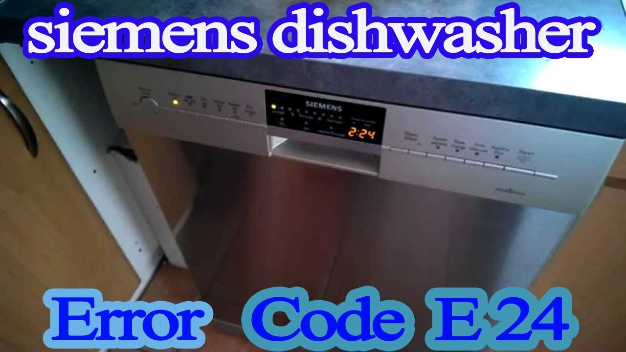 siemens dishwasher e22