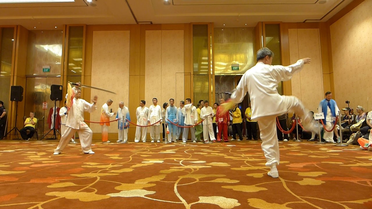 杨式太极刀 Yang Style Taiji Dao(Broadsword) (Video 53) 2019年第八届新加坡国际武林大会15 ...