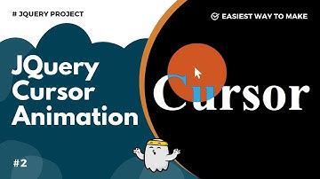 Cursor Animation JQuery | Cursor Animation Effect | #jquery