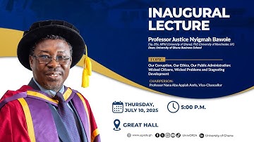 Inaugural Lecture by Prof. Justice Nyigmah Bawole