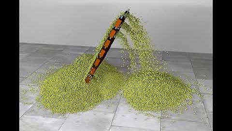 3D ANIMATION Free Bridge Granular Material Simulation