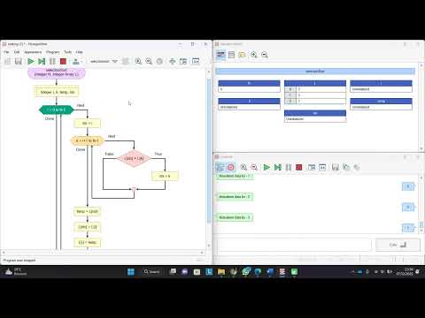 Penjelasan Singkat Tentang Penggunanaan SelectionSort di flowgorithm