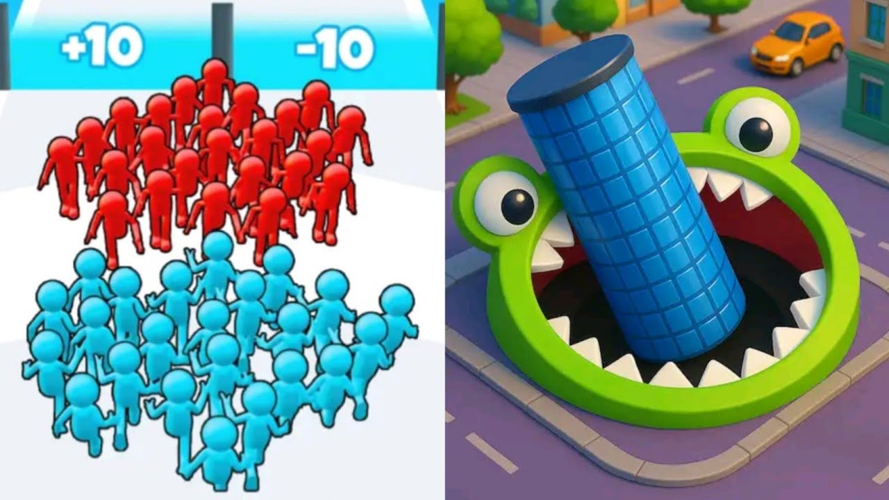 Hole.io VS Join Clash 3D Max All Levels Gameplay Android,iOS NEW UPDATE