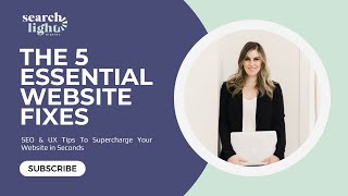 🔍 The 5 Essential Website Fixes You Need to Boost Conversions 🚀 (SEO & UX Tips)