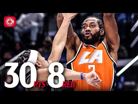 Kawhi Leonard with 30 PTS vs Mavericks