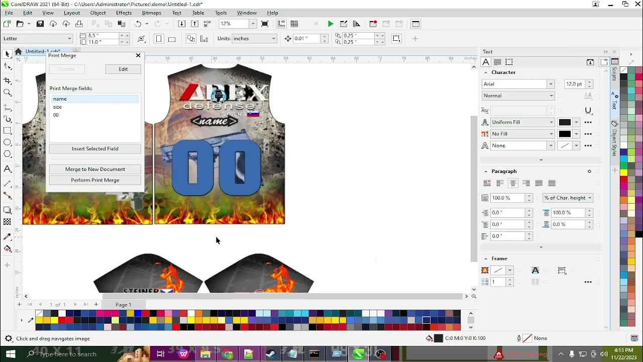 corel draw automation, tshirt resizing YouTube
