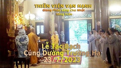 Lễ Tác bạch cúng dường Trường Hạ | Thiền Viện Vạn Hạnh