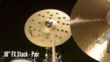 Zildjian Sound Lab: 10" FX Stack | Pair & HiHat (Played on Kit)