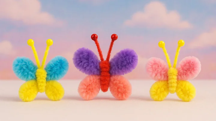 Create a Beautiful Butterfly with Pipe Cleaners ✨🦋💖 | Easy DIY Craft Tutorial.