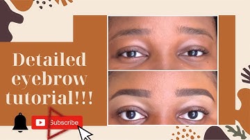 DETAILED EYEBROW TUTORIAL | Beginner friendly | makeup |simple eyebrows