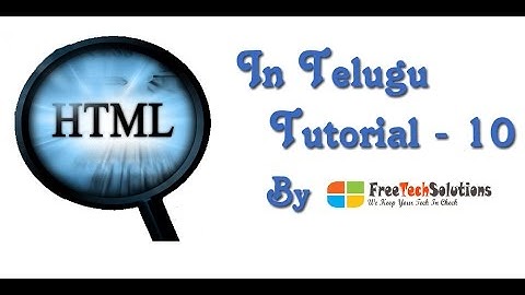 HTML Quotations in Telugu -Tutorial 10