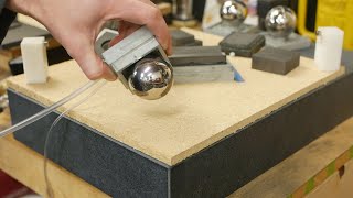 Make vacuum pre-loaded spherical air bearings without special tools