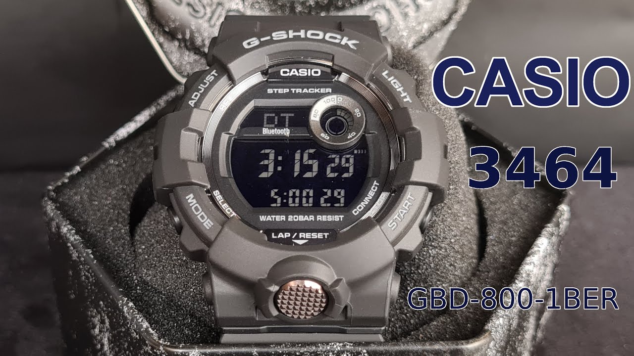 Casio watch GBD 800 1BER Unboxing Unpacking and review. New model - YouTube