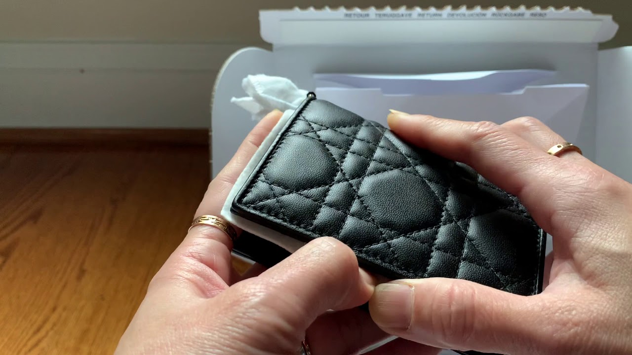 lady dior mini wallet