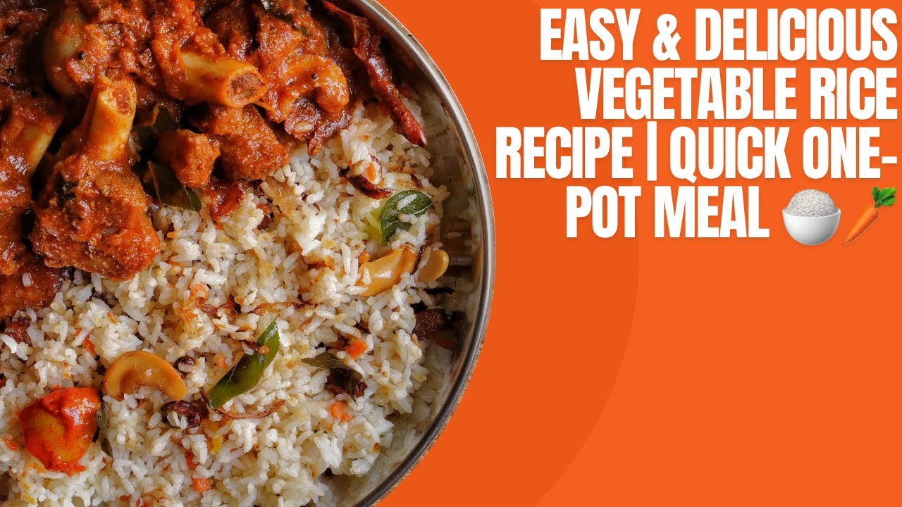 Easy & Delicious Vegetable Rice Recipe | Quick One-Pot Meal 🍚🥕 - YouTube