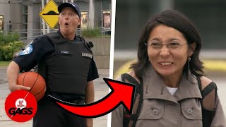 She challenged the officer to a 1 vs 1... | Just For Laughs Gags