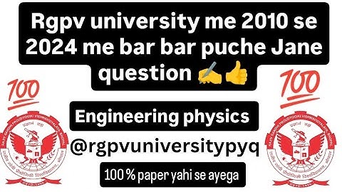Engineering physics important questions ✍️📜 pdf #rgpv1styear#physics #rgpvuniversitypyq #rgpv1styear