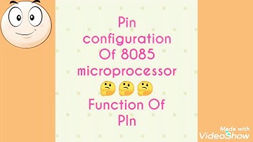 Pin configuration Of 8085 in details part 1 | pin function Of 8085