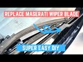 How to Replace Wiper Blades - Maserati Ghibli / Quattroporte (Easy)