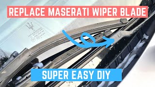 How to Replace Wiper Blades - Maserati Ghibli / Quattroporte (Easy) by Edward in TX 771 views 2 months ago 1 minute, 12 seconds