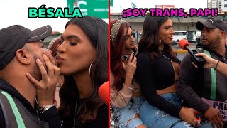 SE BESAN CON UNA TRANS SIN SABERLO 😂 ¿Es Hombre O Mujer?