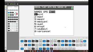 TI84 Calculator-List Menu