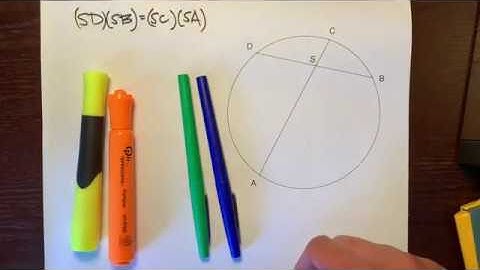 Proof of the Intersecting Chords Theorem