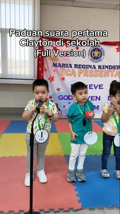 Clayton nyanyi paduan suara disekolah pertama kali. Do A Deer cover by Clayton and Friends 😍