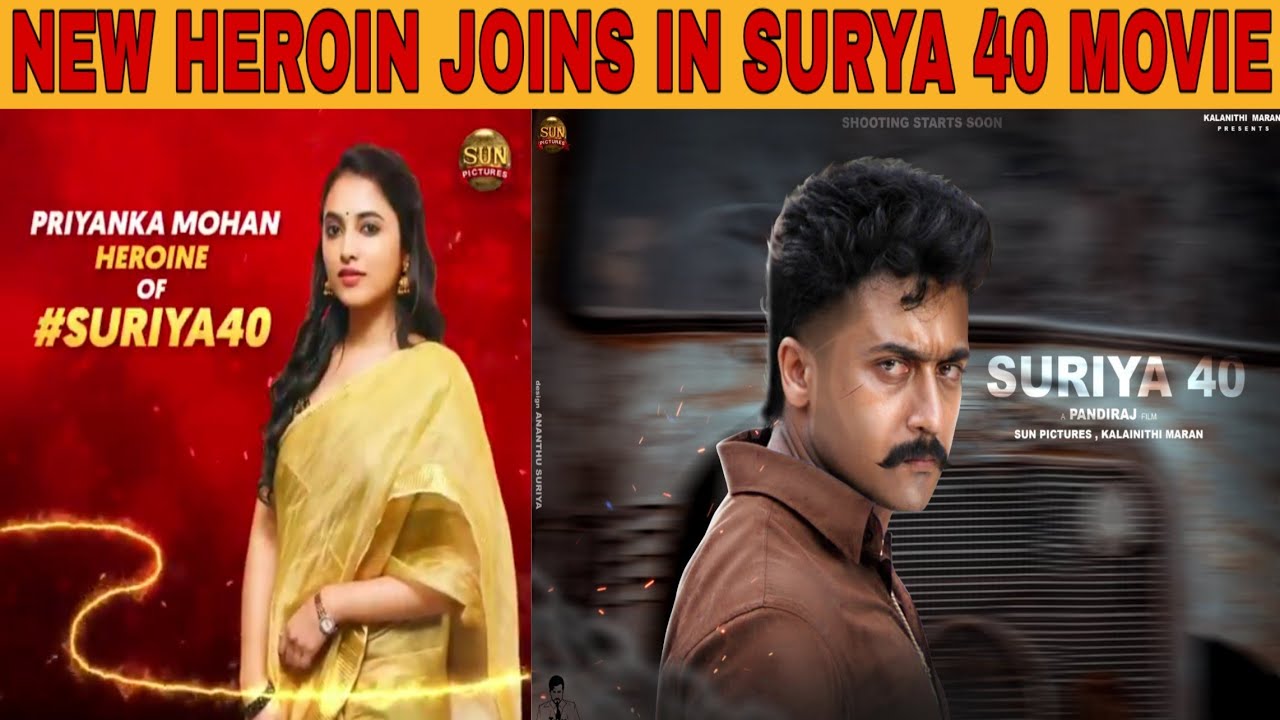 NEW HEROIN JOINS IN SURYA 40 MOVIE