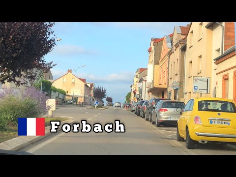 Driving in France 🇫🇷 l Forbach beautiful Village Driving City a travers les alentours de Forbach