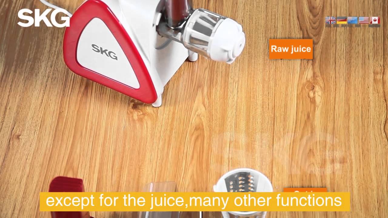 SKG Multifunctional Slow Juicer YouTube