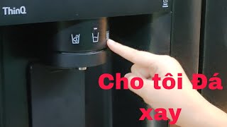 Review of new technology refrigerator that gets Ice and Water from the outside - LG brand, capaci...