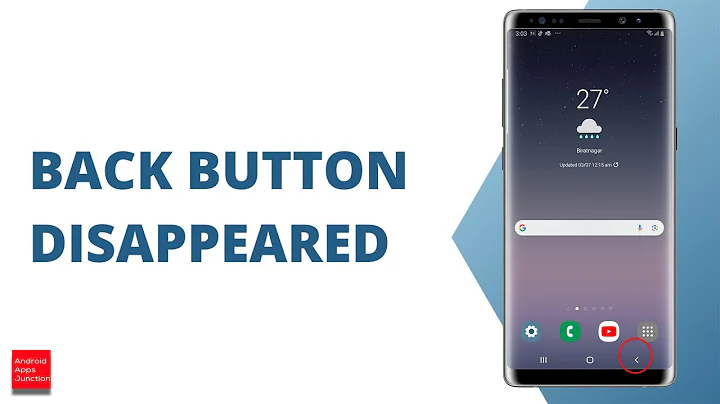 Back button missing in Samsung. How to bring it back