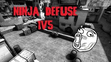 CS:GO | Epic Ninja Defuse 1v5 [ Dust 2 ]