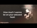 Ariana Grande - Tattooed Heart (Lyrics) Mp3