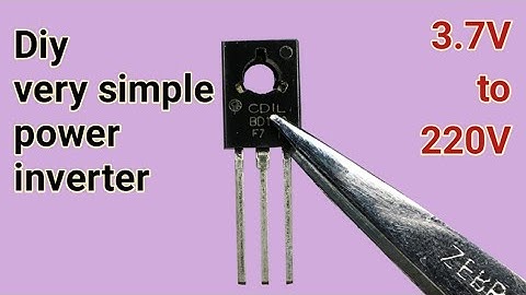Easy 3.7V to 220V inverter using cfl transistor