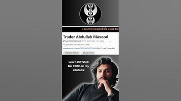 I AM THE MENTOR OF YOUR MENTOR#TraderAbdullahMasood #SmartMoneyConcepts #ICTTrading #SMCTrader