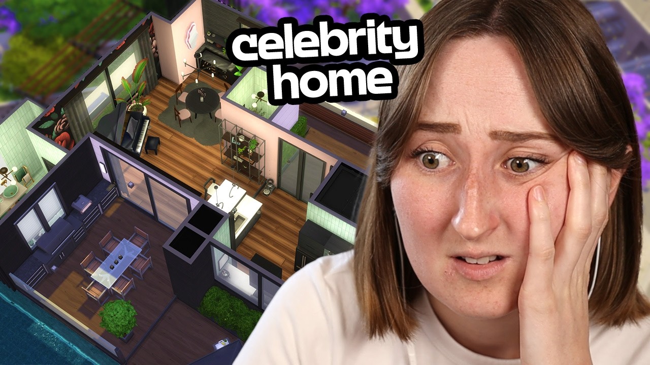 Decorating a *CELEBRITY MANSION* in The Sims!
