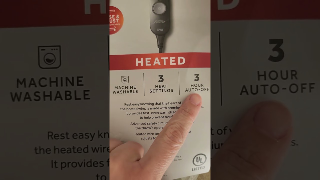 Warm & Cozy Red Sherpa Heated Blanket with Auto Shut-Off!