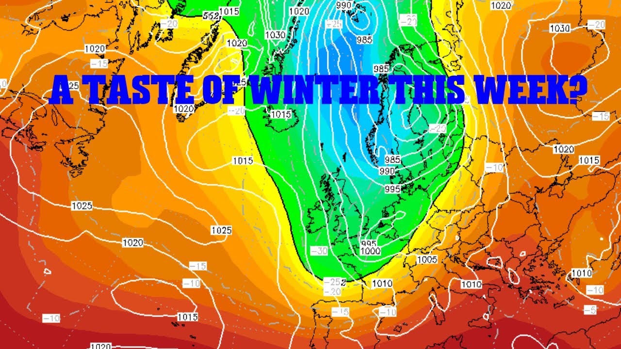Winter on the way this week? UK 7 day forecast - YouTube