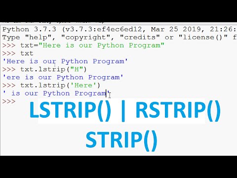 lstrip python