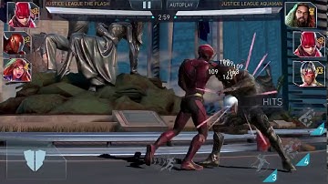 Injustice 2 Mobile.  Fast attack does additional hit in 2.3 update. Justice League Flash is God now