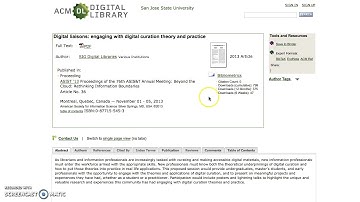 ACM Digital Library Basic Search