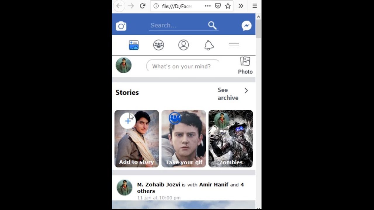 Facebook Versi Html Facebook mobile with HTML and CSS - YouTube